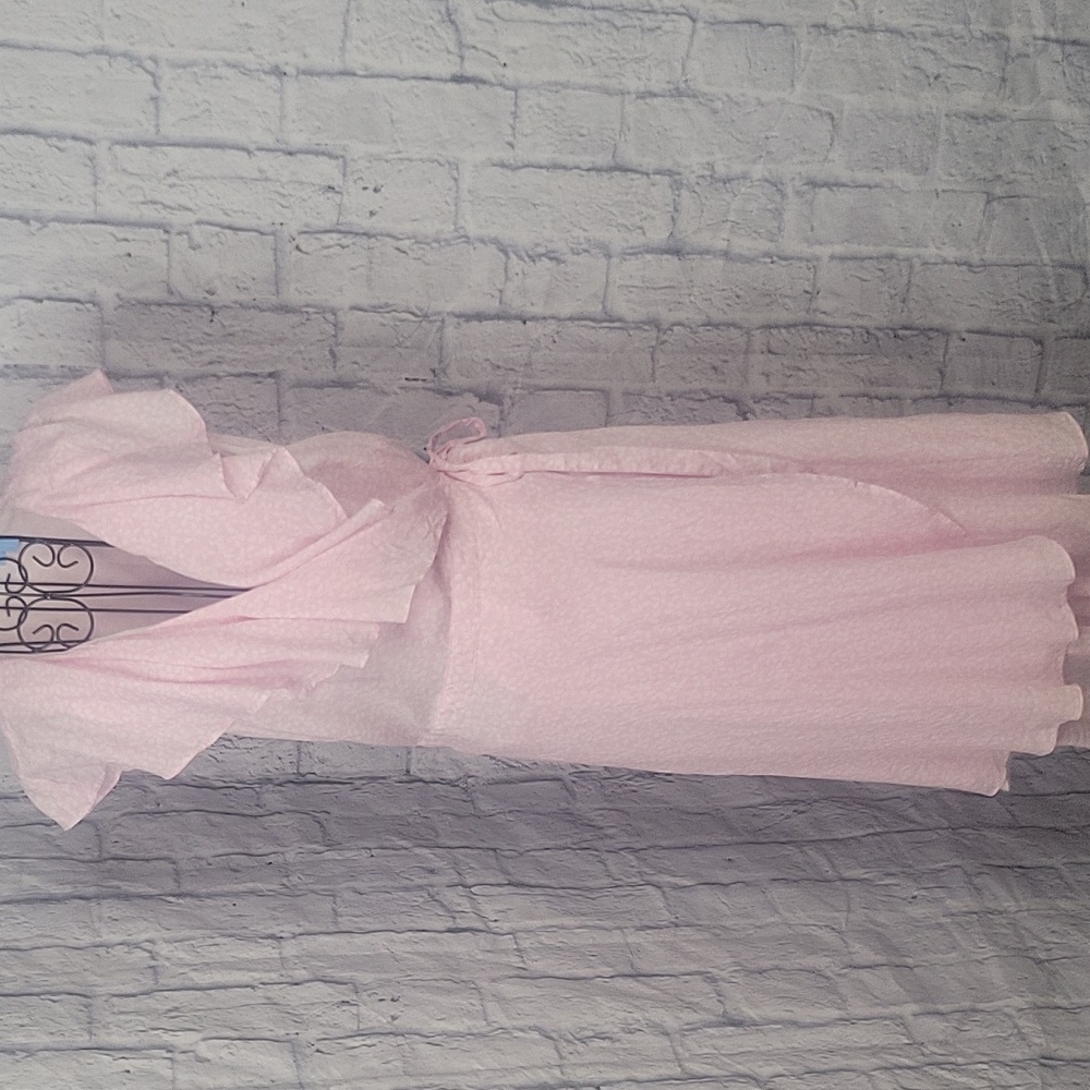 Draper James Light Pink‎ Ruffle Wrap Dress XL